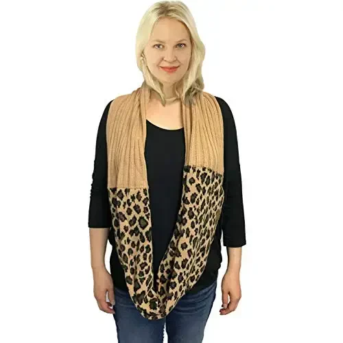 C.C CC Winter Soft Matching Unisex Chunky Knit Cowl Loop Infinity Scarf - 3