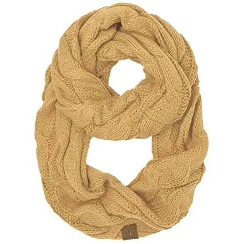 C.C CC Winter Soft Matching Unisex Chunky Knit Cowl Loop Infinity Scarf - C.C®