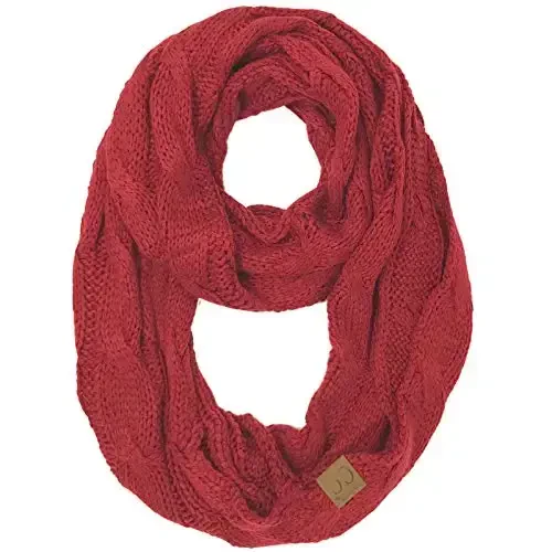 C.C CC Winter Soft Matching Unisex Chunky Knit Cowl Loop Infinity Scarf - C.C®