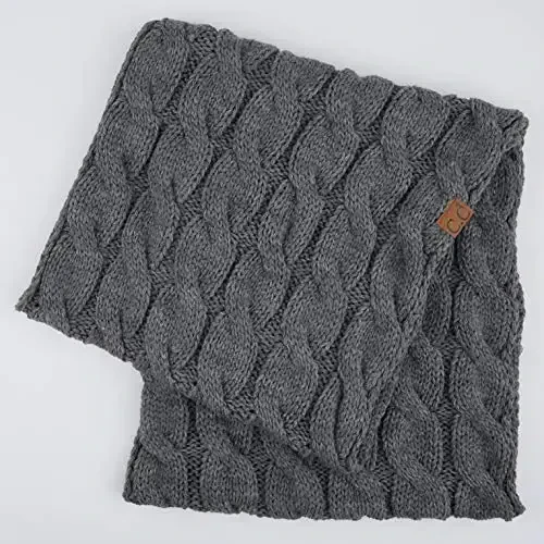 C.C CC Winter Soft Matching Unisex Chunky Knit Cowl Loop Infinity Scarf - 3