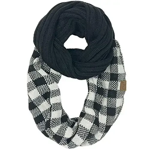 C.C CC Winter Soft Matching Unisex Chunky Knit Cowl Loop Infinity Scarf - C.C®