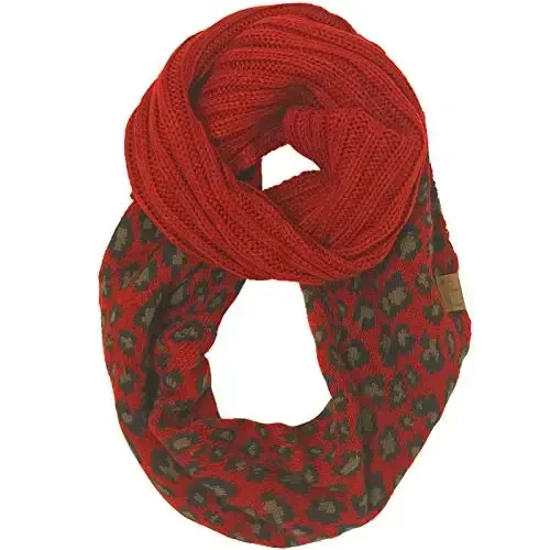 C.C CC Winter Soft Matching Unisex Chunky Knit Cowl Loop Infinity Scarf 