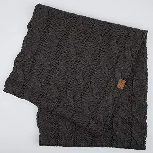 C.C CC Winter Soft Matching Unisex Chunky Knit Cowl Loop Infinity Scarf - 3