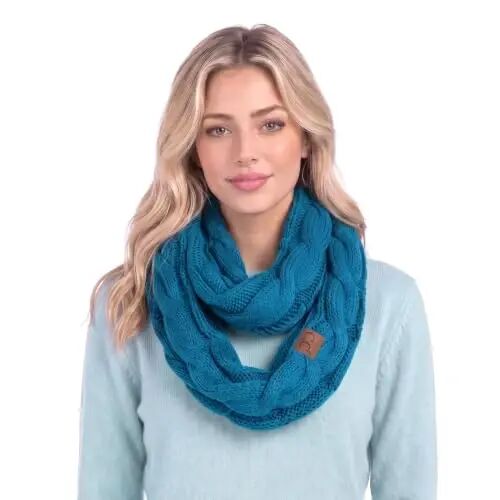 C.C CC Winter Soft Matching Unisex Chunky Knit Cowl Loop Infinity Scarf - C.C®