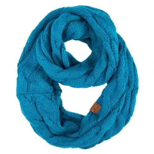 C.C CC Winter Soft Matching Unisex Chunky Knit Cowl Loop Infinity Scarf - 3