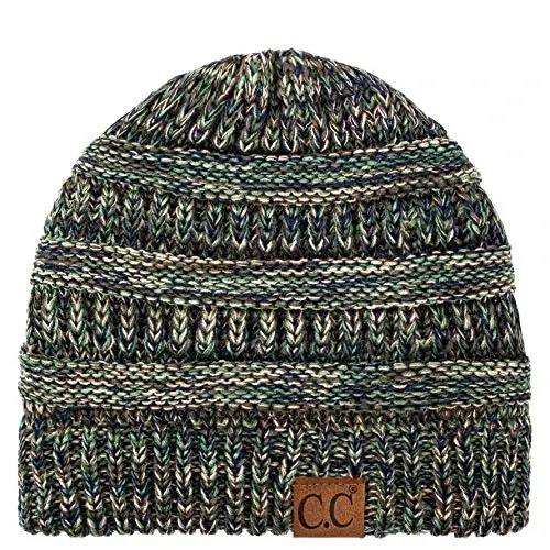 C.C Exclusives Cable Knit Beanie - Qalin, yumshoq va issiq katta shapka - C.C