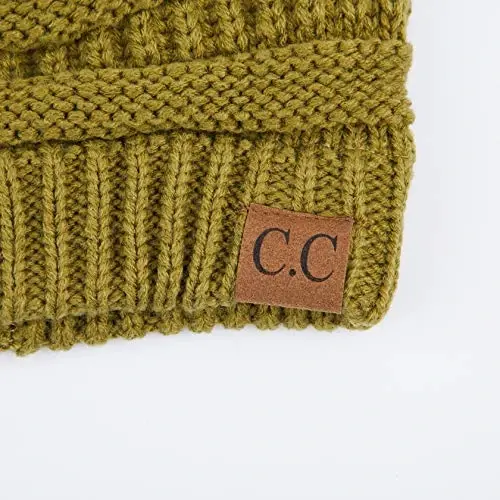 C.C Exclusives Cable Knit Beanie - Thick, Soft & Warm Chunky Beanie Hats - 3
