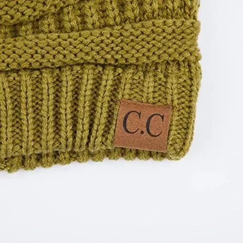 C.C Exclusives Cable Knit Beanie - Thick, Soft & Warm Chunky Beanie Hats - 3