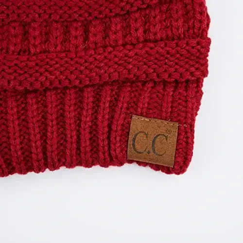 C.C Exclusives Cable Knit Beanie - Thick, Soft & Warm Chunky Beanie Hats - 3