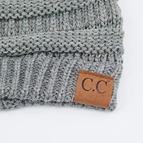 C.C Exclusives Cable Knit Beanie - Thick, Soft & Warm Chunky Beanie Hats - 3