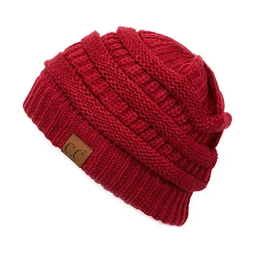 C.C Exclusives Cable Knit Beanie - Thick, Soft & Warm Chunky Beanie Hats - 1