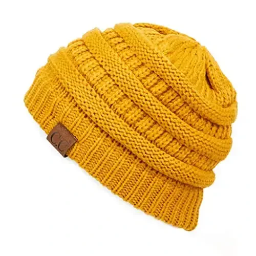 C.C Exclusives Cable Knit Beanie - Thick, Soft & Warm Chunky Beanie Hats - 1