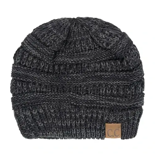 C.C Exclusives Cable Knit Beanie - Thick, Soft & Warm Chunky Beanie Hats - 1