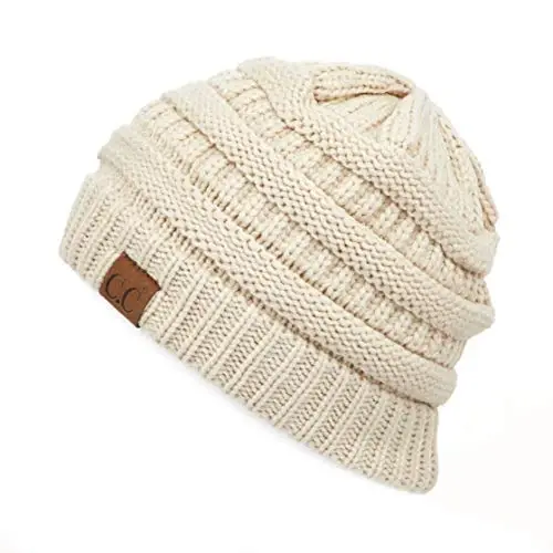 C.C Exclusives Cable Knit Beanie - Thick, Soft & Warm Chunky Beanie Hats - 4