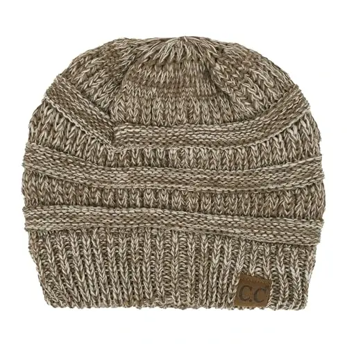 C.C Exclusives Cable Knit Beanie - Thick, Soft & Warm Chunky Beanie Hats - 1