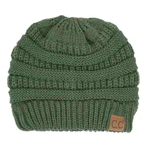 C.C Exclusives Cable Knit Beanie - Thick, Soft & Warm Chunky Beanie Hats - 1