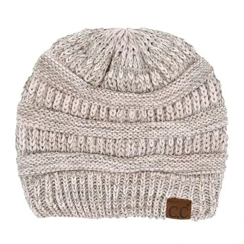 C.C Exclusives Cable Knit Beanie - Thick, Soft & Warm Chunky Beanie Hats - C.C