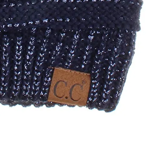 C.C Exclusives Cable Knit Beanie - Thick, Soft & Warm Chunky Beanie Hats (Metal Navy) - 3