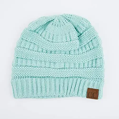 C.C Exclusives Cable Knit Beanie - Thick, Soft & Warm Chunky Beanie Hats (Mint) - 2