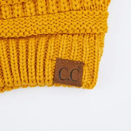 C.C Exclusives Cable Knit Beanie - Thick, Soft & Warm Chunky Beanie Hats - 3