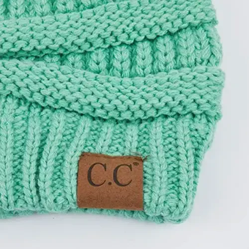 C.C Exclusives Cable Knit Beanie - Thick, Soft & Warm Chunky Beanie Hats - 3