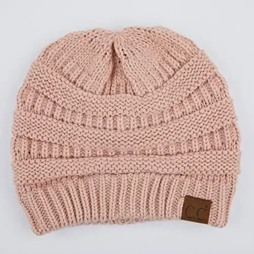 C.C Exclusives Cable Knit Beanie - Thick, Soft & Warm Chunky Beanie Hats (Indi Pink) - CHEVEUX CORP. (1)
