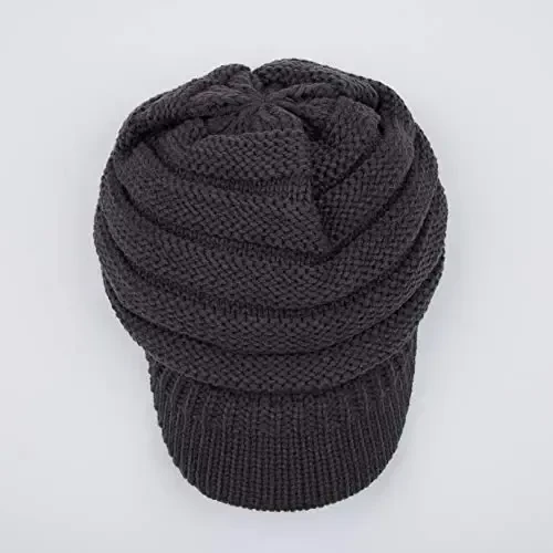 C.C Hatsandscarf Exclusives Women's Ribbed Knit Hat with Brim (YJ-131)(YJ-2023) - 3