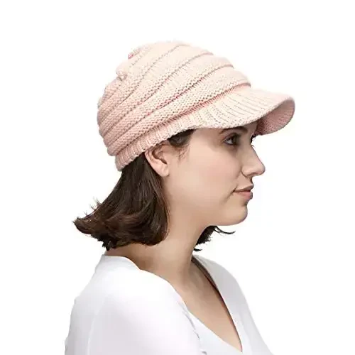 C.C Hatsandscarf Exclusives Women's Ribbed Knit Hat with Brim (YJ-131)(YJ-2023) - 6
