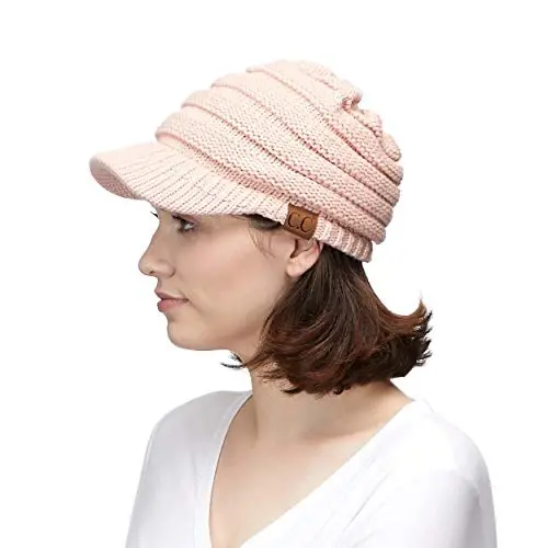 C.C Hatsandscarf Exclusives Women's Ribbed Knit Hat with Brim (YJ-131)(YJ-2023) - 5