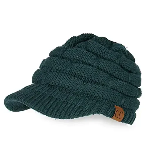 C.C Hatsandscarf Exclusives Women's Ribbed Knit Hat with Brim (YJ-131)(YJ-2023) 
