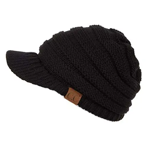 C.C Hatsandscarf Exclusives Women's Ribbed Knit Hat with Brim (YJ-131)(YJ-2023) 