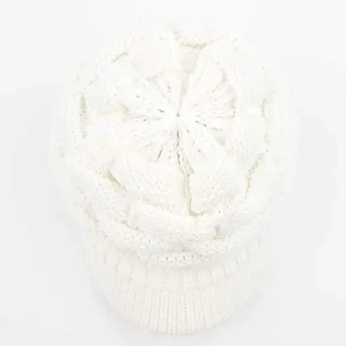 C.C Hatsandscarf Exclusives Women's Ribbed Knit Hat with Brim (YJ-131)(YJ-2023) - 2