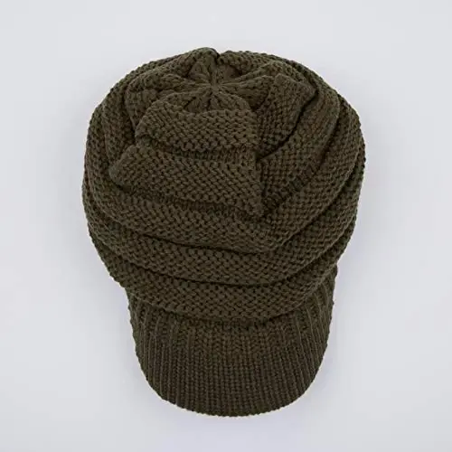 C.C Hatsandscarf Exclusives Women's Ribbed Knit Hat with Brim (YJ-131)(YJ-2023) - 2