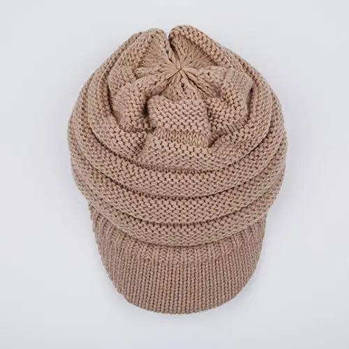 C.C Hatsandscarf Exclusives Women's Ribbed Knit Hat with Brim (YJ-131)(YJ-2023) - 3