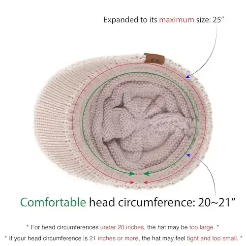 C.C Hatsandscarf Exclusives Women's Ribbed Knit Hat with Brim (YJ-131)(YJ-2023) - 5