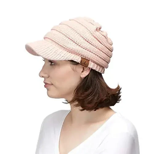 C.C Hatsandscarf Exclusives Women's Ribbed Knit Hat with Brim (YJ-131)(YJ-2023) - 5
