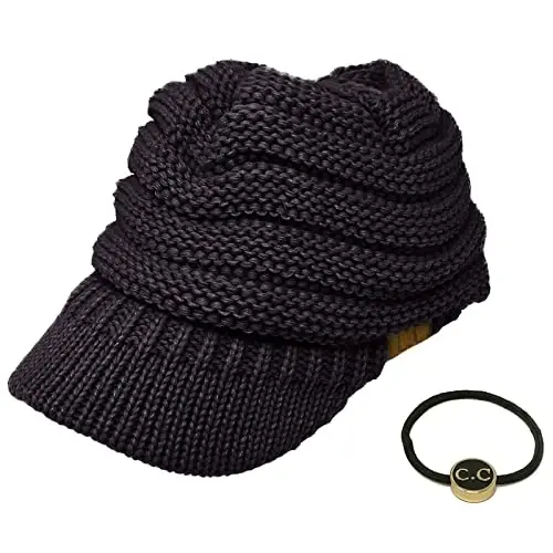 C.C Hatsandscarf Exclusives Women's Ribbed Knit Hat with Brim (YJ-131)(YJ-2023) - 4