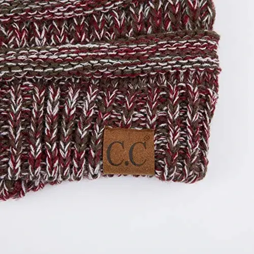 CC Classic Winter Fall Trendy Chunky Stretchy Cable Knit Beanie Hat - 3