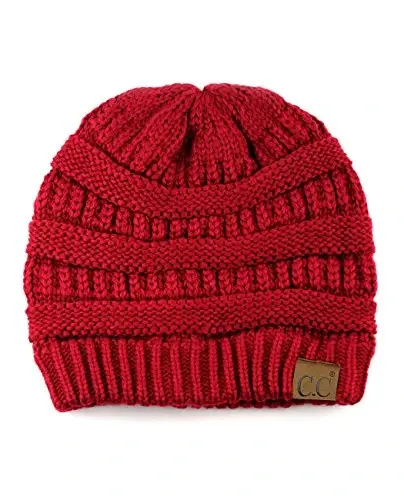 C.C Trendy Warm Chunky Soft Stretch Cable Knit Beanie 