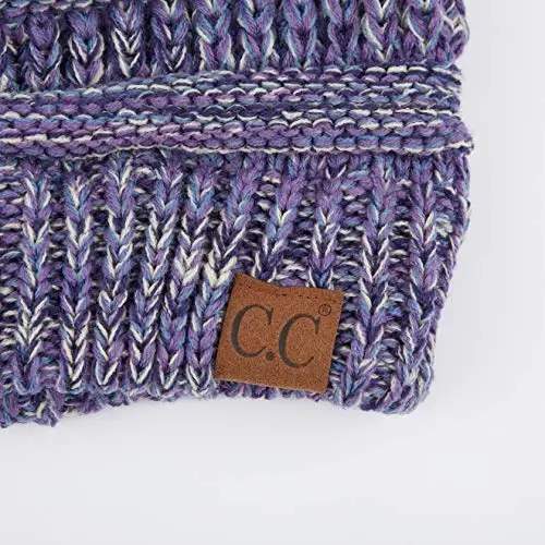 C.C Trendy Warm Chunky Soft Stretch Cable Knit Beanie - 3