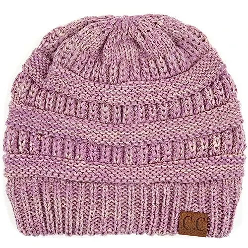 C.C Trendy Warm Chunky Soft Stretch Cable Knit Beanie - 1