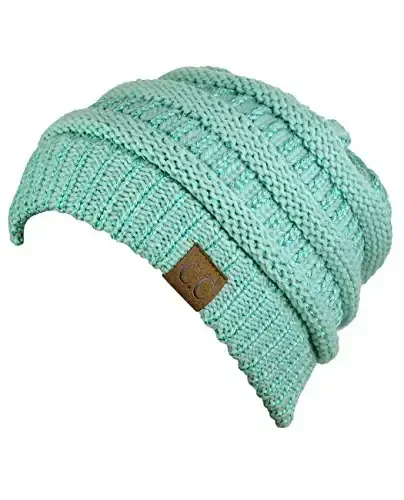 C.C Trendy Warm Chunky Soft Stretch Cable Knit Beanie - 3