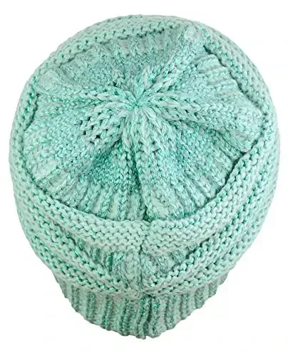 C.C Trendy Warm Chunky Soft Stretch Cable Knit Beanie - 4