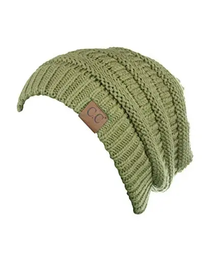 C.C Trendy Warm Chunky Soft Stretch Cable Knit Beanie - 3