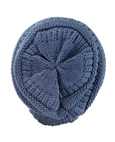 C.C Trendy Warm Chunky Soft Stretch Cable Knit Beanie - 3