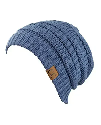 C.C Trendy Warm Chunky Soft Stretch Cable Knit Beanie - 2