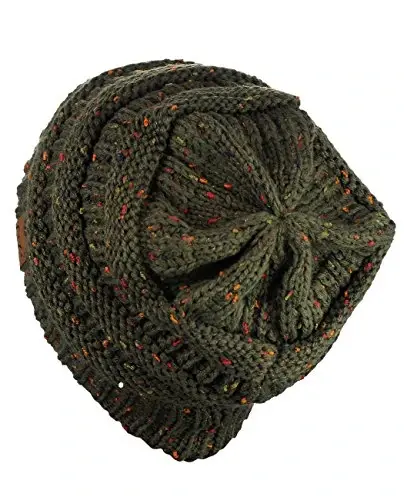 C.C Trendy Warm Chunky Soft Stretch Cable Knit Beanie - 4