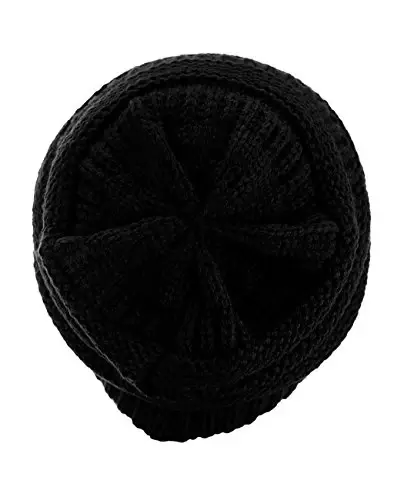 C.C Trendy Warm Chunky Soft Stretch Cable Knit Beanie - 4