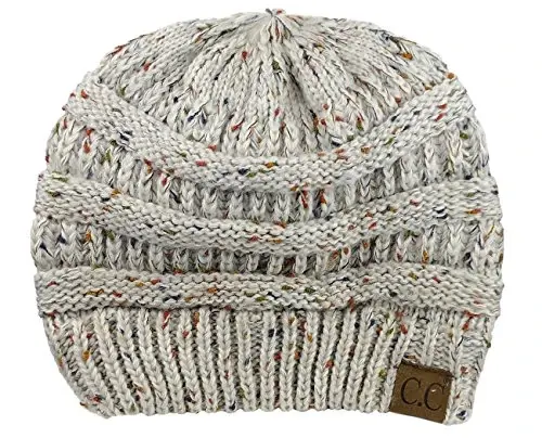 C.C Trendy Warm Chunky Soft Stretch Cable Knit Beanie - MODAZONE