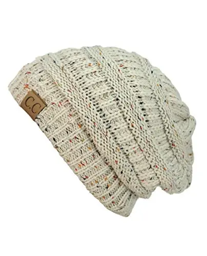 C.C Trendy Warm Chunky Soft Stretch Cable Knit Beanie - 3